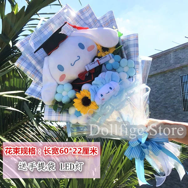 Sanrio Star Kirby Plush Cartoon Doll Bouquet Kirby Stuffed Doll Friend Graduation Birthday Valentine'S Day Photo Creative Gift