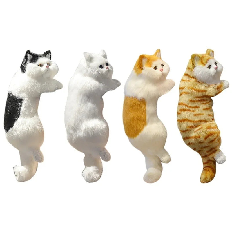 Cute Simulation Cat Plush Dolls Ornaments Figurine Home Desk Tv Hanging Toy Decor Car Decoration Stuffed Animals Sculptures