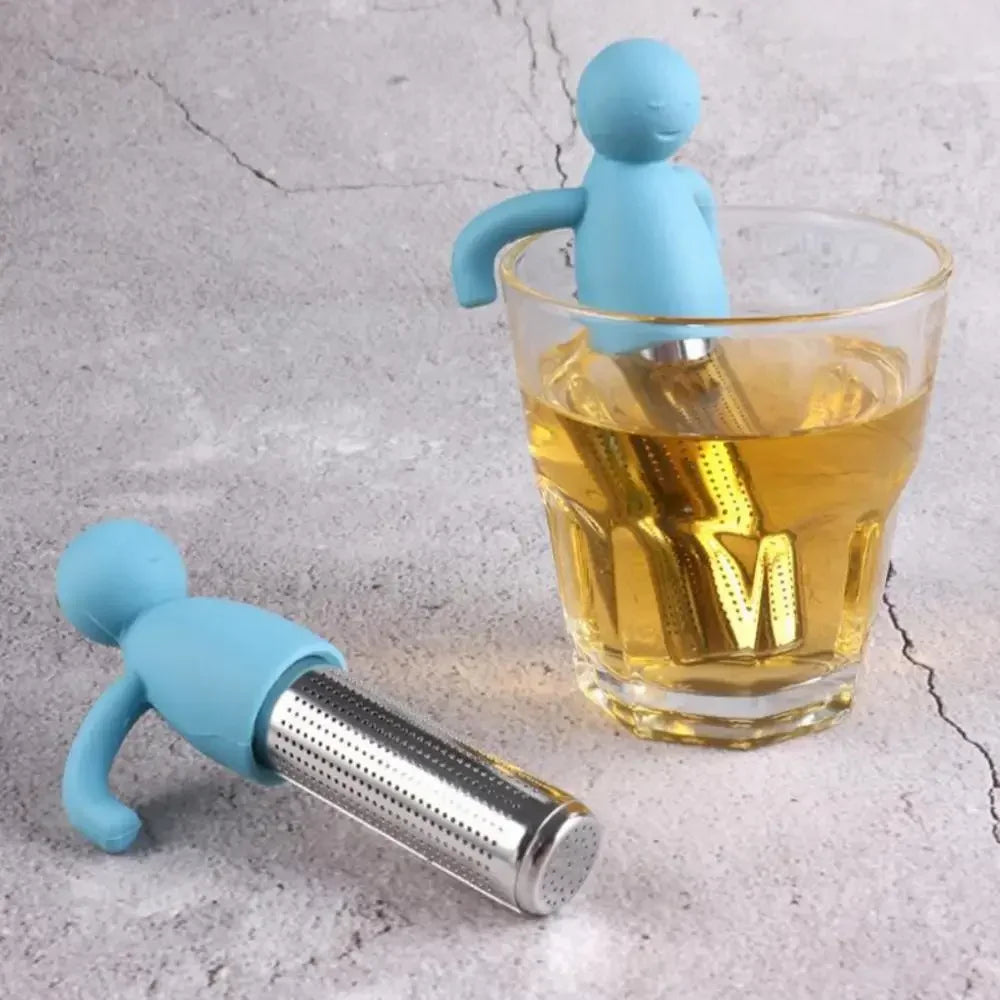 Stainless Steel Tea Infuser Kitchen Accessory Household Use Reusable Metal Makeup Brushes Massage Kitchen Dining Bar Garden