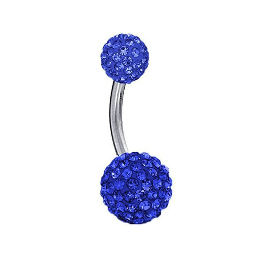 1PC 316L Surgical Steel Belly Button Rings Crystal Piercing Navel Piercing Earring Belly Piercing Sexy Body Jewelry Ombligo