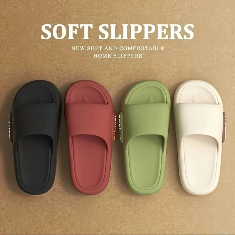 Women's Soft Slippers Thick-Soled Anti-Slip Indoor Outdoor Home Bathroom Relaxing Comfortable Cushioned Sandals,slippers woman
