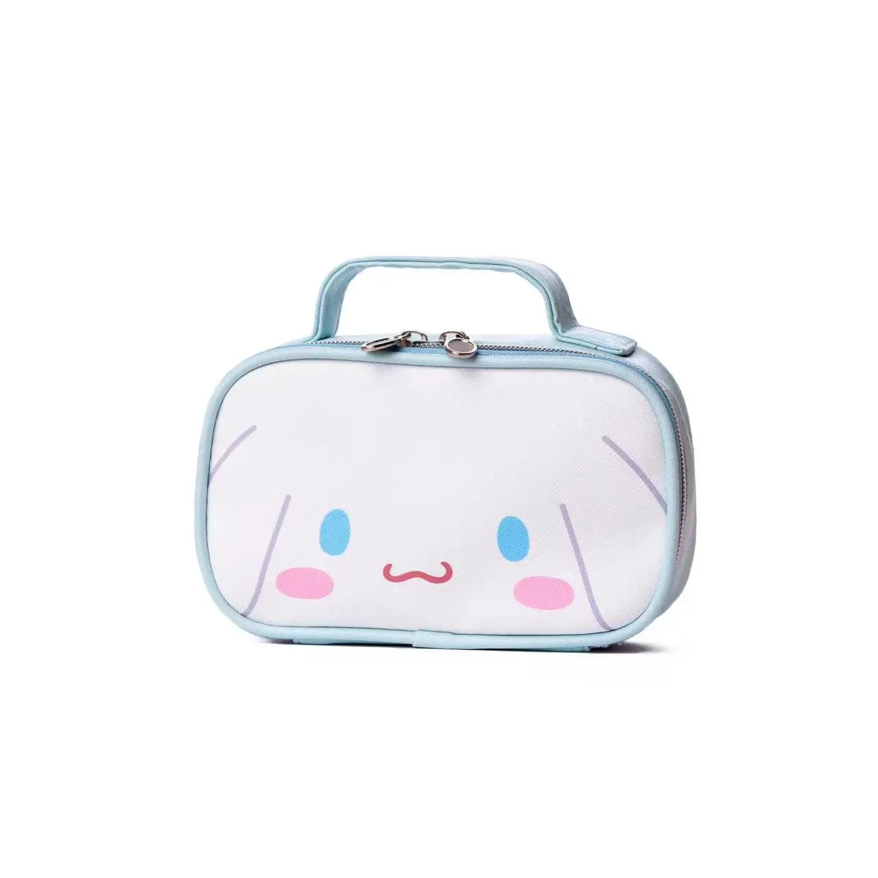 Sanrio Hello Kitty Large Capacity Pencil Case Kuromi My Melody Cartoon PU Cosmetic Bag Portable Student Stationery Storage Bag