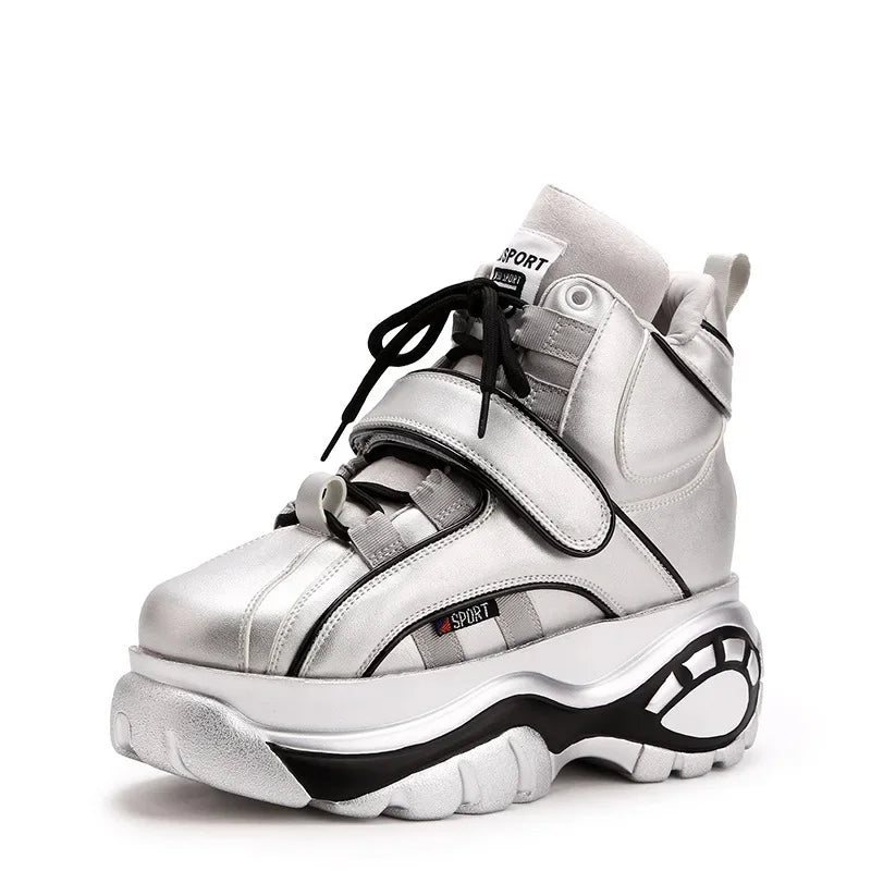 Sneakers Women Heel Platform New 2023 Pumps Sneakers Female Heels Wedges Chunky Shoes for Women Luxury High Quality Women Shoes