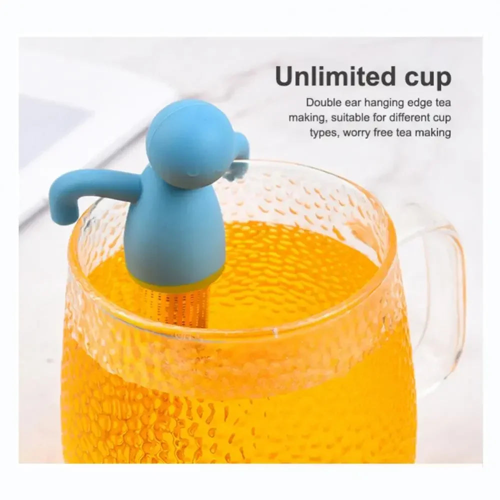 Stainless Steel Tea Infuser Kitchen Accessory Household Use Reusable Metal Makeup Brushes Massage Kitchen Dining Bar Garden