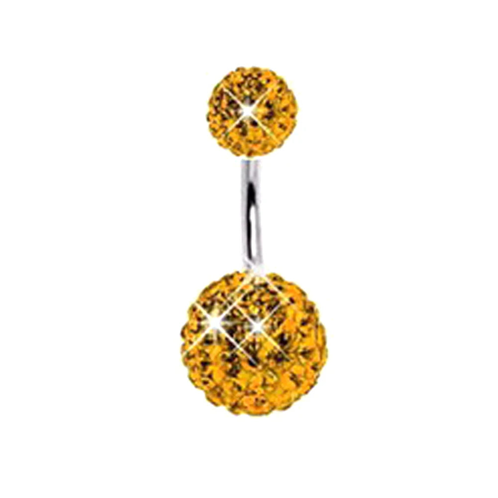 1PC 316L Surgical Steel Belly Button Rings Crystal Piercing Navel Piercing Earring Belly Piercing Sexy Body Jewelry Ombligo