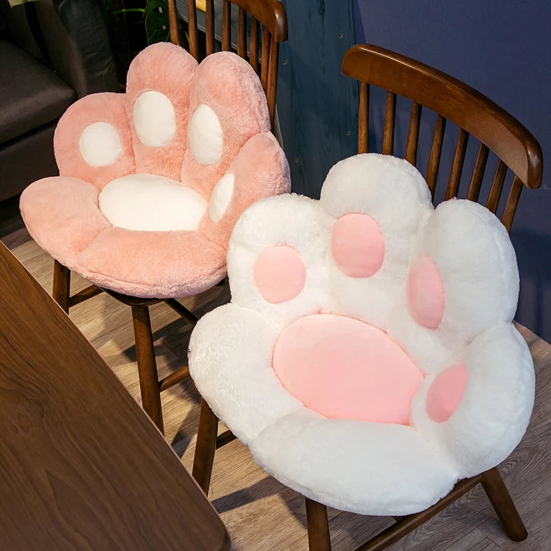 70cm Kawaii Plush Bear Paw Mat Cute Animal Bear Cat Foot Pillow Heart Plush Cushion Stuffed Soft Toys for Home Decor Gifts