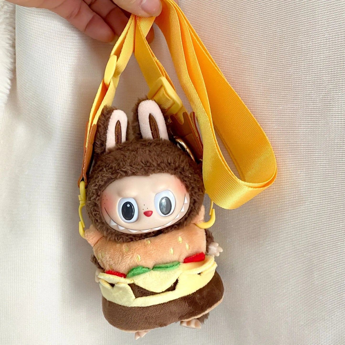Doll Clothes for Labubu Clothes Hamburger Series 17CM Mini Plush Idol Doll Accessories Fans Gift