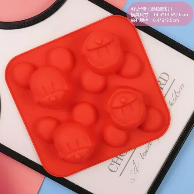 New Minnie Mickey Model Anime Figures Lilo Stitch Silicone Mold Cake Cookies Tool Stitch Dolls 3D Diy Toys Christmas Gifts