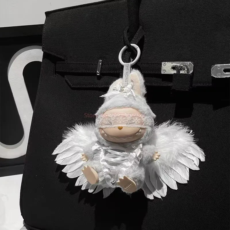 POP MART Labubu clothes caybaby suits black and white angel wing suit wholesale no dolls only baby clothes