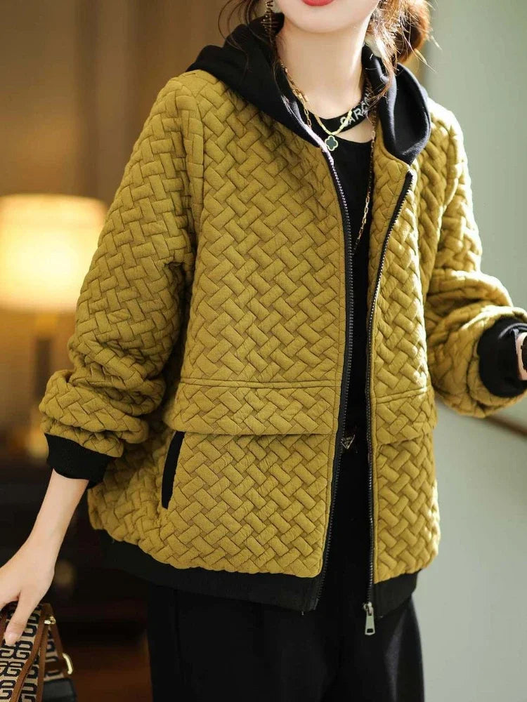 New Autumn Winter Women's Jackets Hooded Jacket Cardigan Coats Luxury Designer Wear Korean Fashion Tops Loose