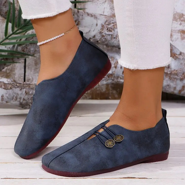 Women Flats Shoes 2025 New Spring Autumn Casual Comfortable Boat Shoes Loafers Round Toe Ballet Outdoor Soft Bottom Flat Shoes