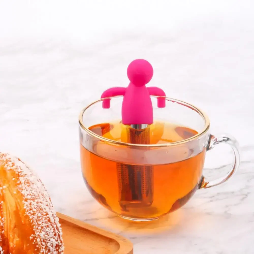 Stainless Steel Tea Infuser Kitchen Accessory Household Use Reusable Metal Makeup Brushes Massage Kitchen Dining Bar Garden