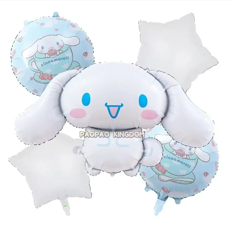 Cinnamoroll Kuromi My Melody Anime Kawaii Balloon Baby Shower Party Decoration Metallic Birthday Arrangement Helium Balloons