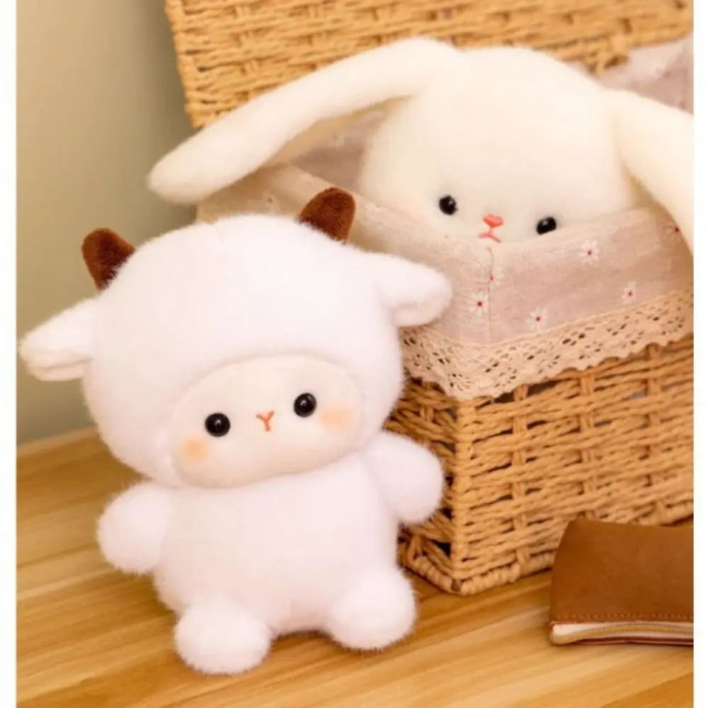 Kawaii 16cm Plush Companion Doll Plush Capybara Stuffed Animal Pillow Elephant Bear Animal Plush Toy Sleeping Gift