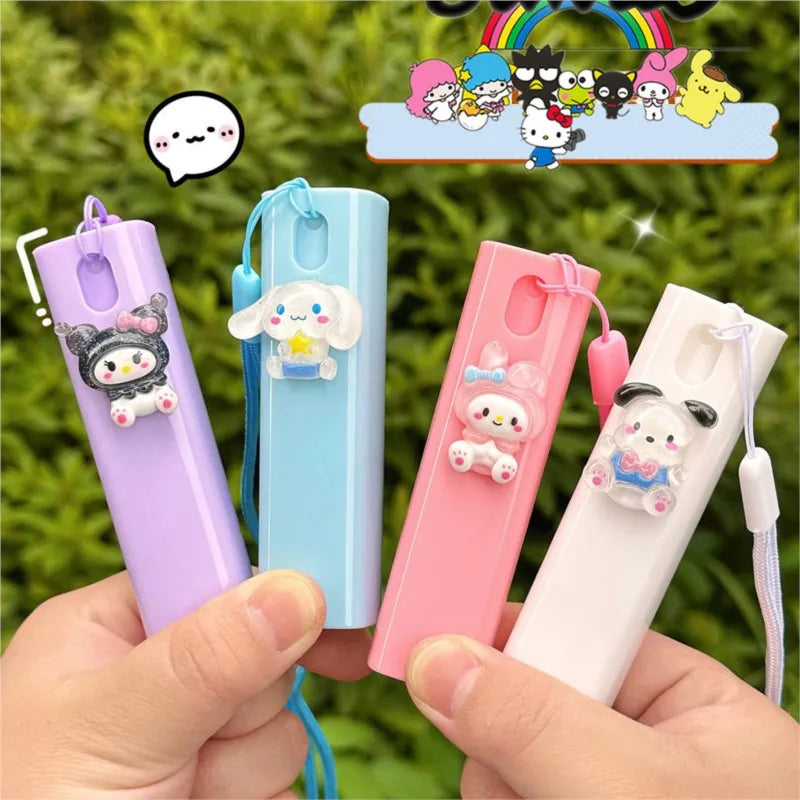 Kuromi Sanrio Spray Bottle Cartoon Anime Cinnamoroll Student Travel Portable Cosmetics My Melody Perfume Alcohol Press Bottled