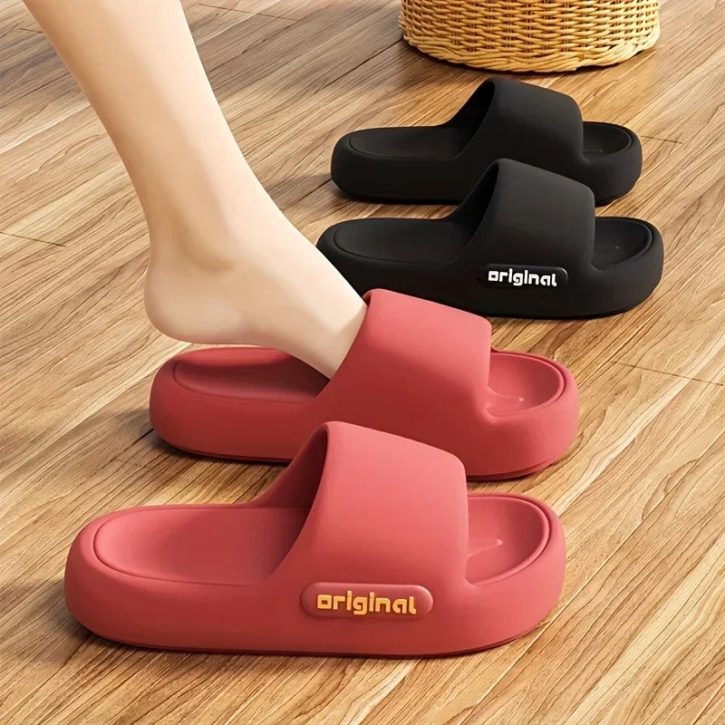 Women's Soft Slippers Thick-Soled Anti-Slip Indoor Outdoor Home Bathroom Relaxing Comfortable Cushioned Sandals,slippers woman