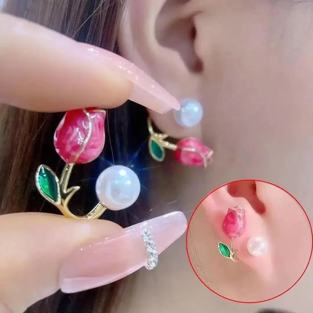 925 Silver Needle Korean Fashion Zircon Geometric Earrings For Women Jewelry 2025 Trending Luxury Crystal Cross Stud Earrings