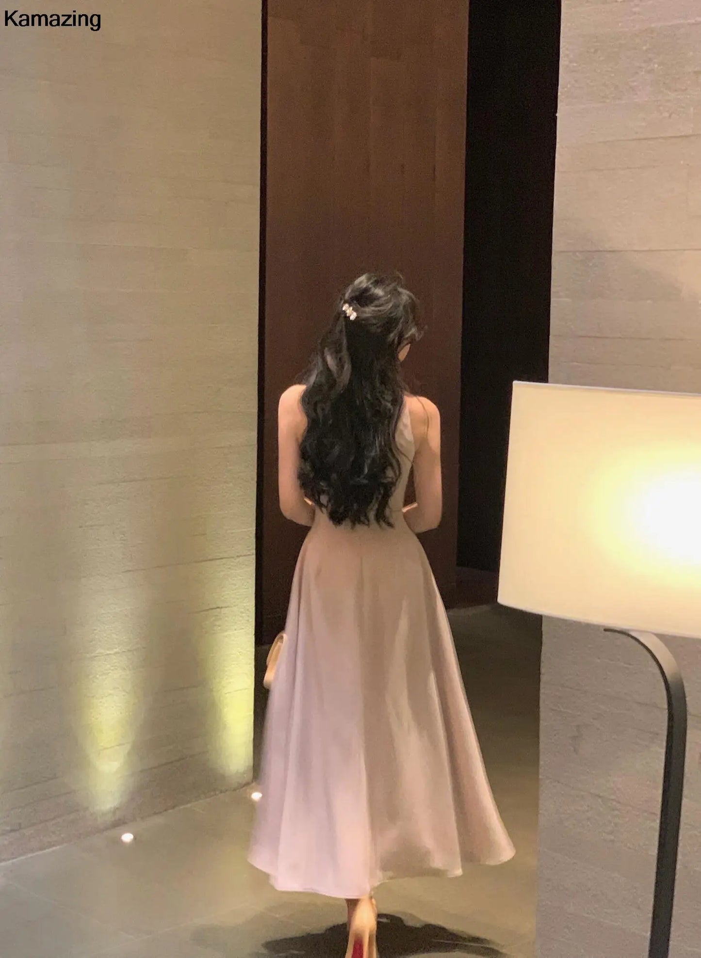 French Romantic A-line Party Dresses Women Elegant Sleeveless Birthday Graduation Midi Dress Summer New Fashion Mujers Robe