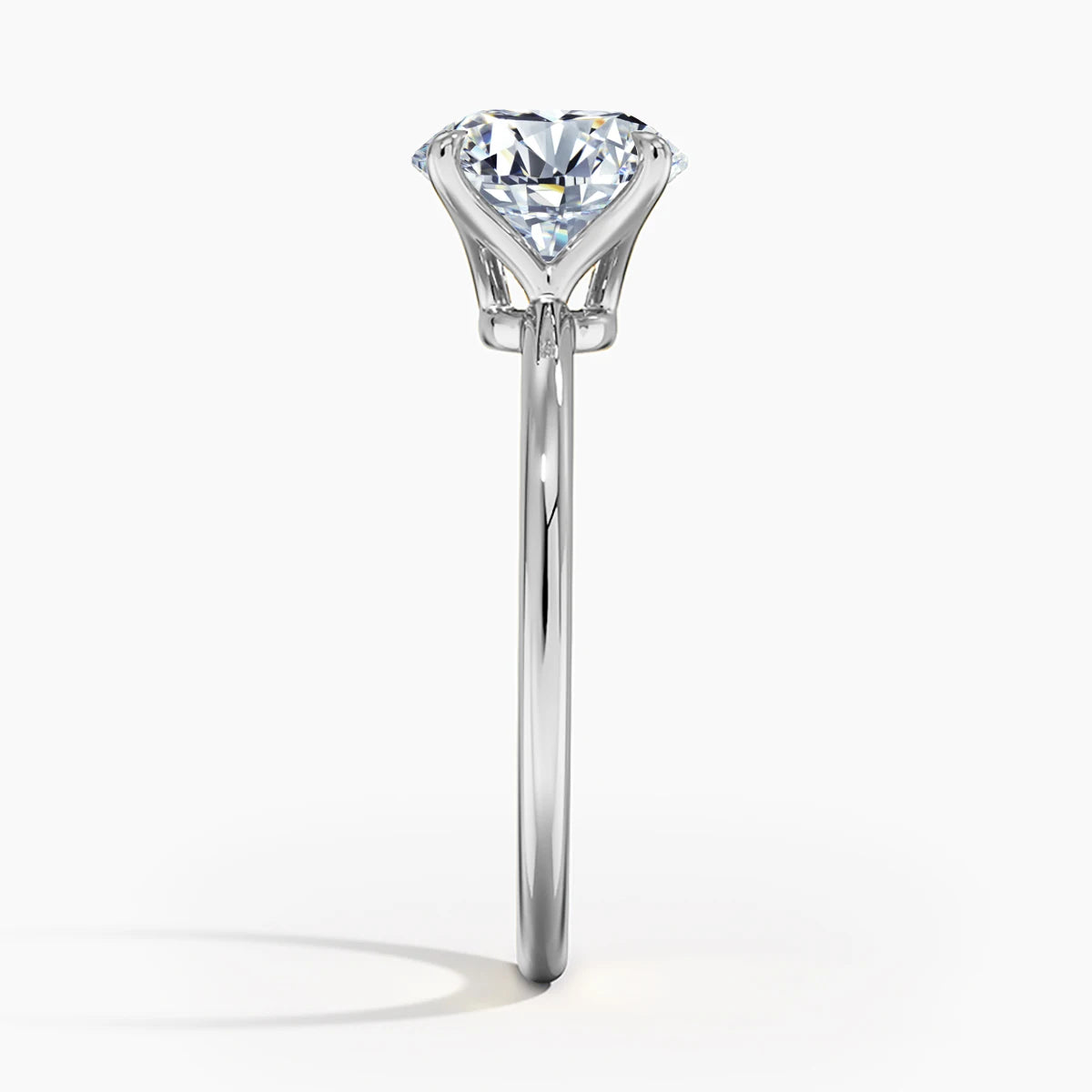 Kirin Palace 3CT 2CT 1CT Moissanite Ring for Women Yellow/White Gold 9mm Round Cut D/VVS1 Solitaire Ring for Engagement Wedding