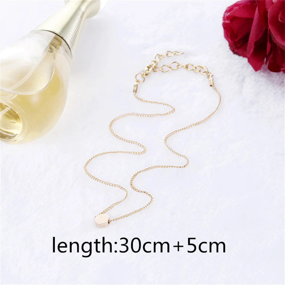 Fashion Small Heart Pendant Necklaces for Women Party Exquisite Collar Chain Golden Silver Color Chokers Necklace Jewelry Gift