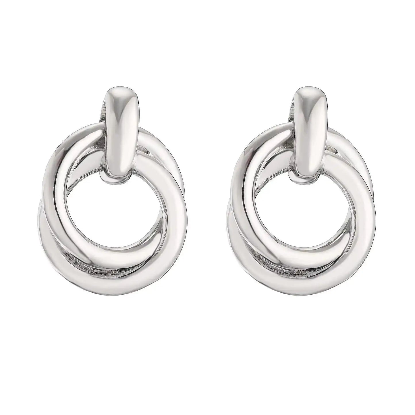 925 Silver Needle Korean Fashion Leaf Flower Earrings For Women Metal Earings Jewelry 2025 Trending Women's Gold Color Earrings