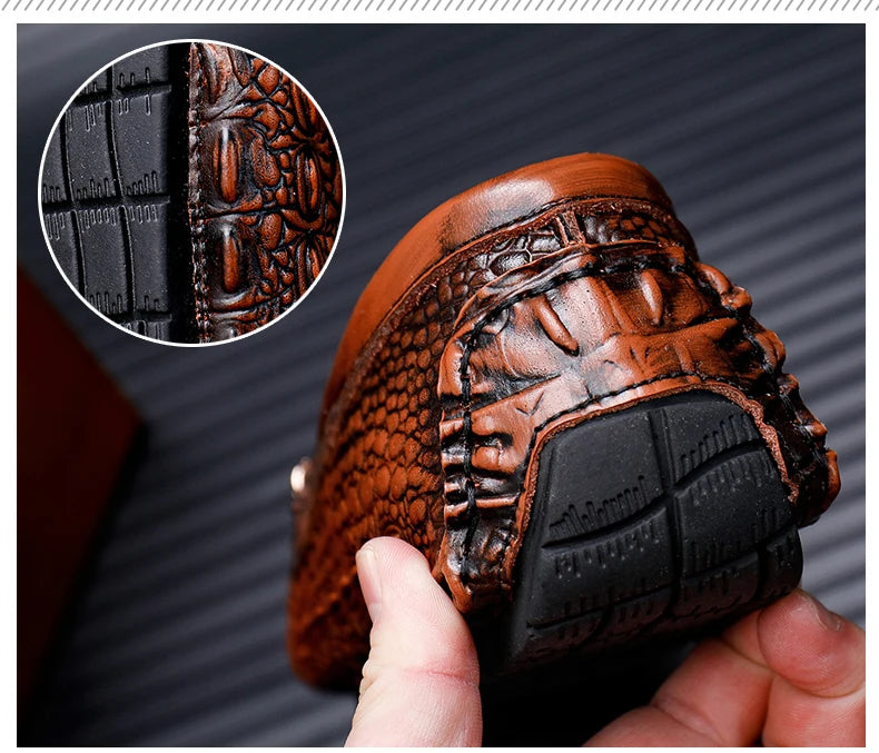 Loafers Men Men's Moccasins Slip-ons Casual Leather Luxury Shoes Designer Fashion Mocassin Homme Mocasines Hombre Autumn Loafer
