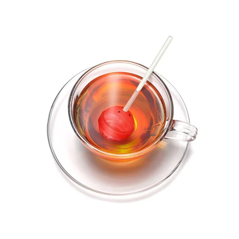 Stainless Steel Tea Infuser Kitchen Accessory Household Use Reusable Metal Makeup Brushes Massage Kitchen Dining Bar Garden