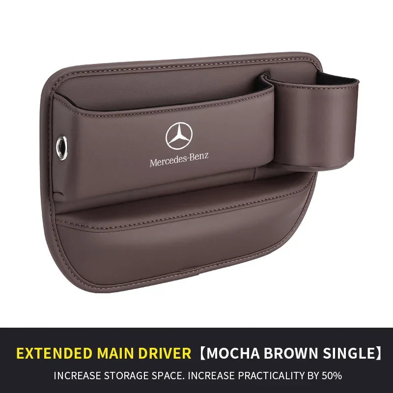 For Mercedes-Benz A B C E S V R-Class A45 C43 CLA GLA GLB GLC SLK SL Car Seat Gap Multifunction Storage Box Seat Gap Cup Holder