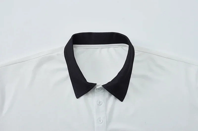 ストライプ柄ポロシャツ メンズ プラスサイズ 1XL-7XL 110-175kg 半袖ポロTシャツ ゆったりポロシャツ オーバーサイズトップス 大きいサイズ メンズ服