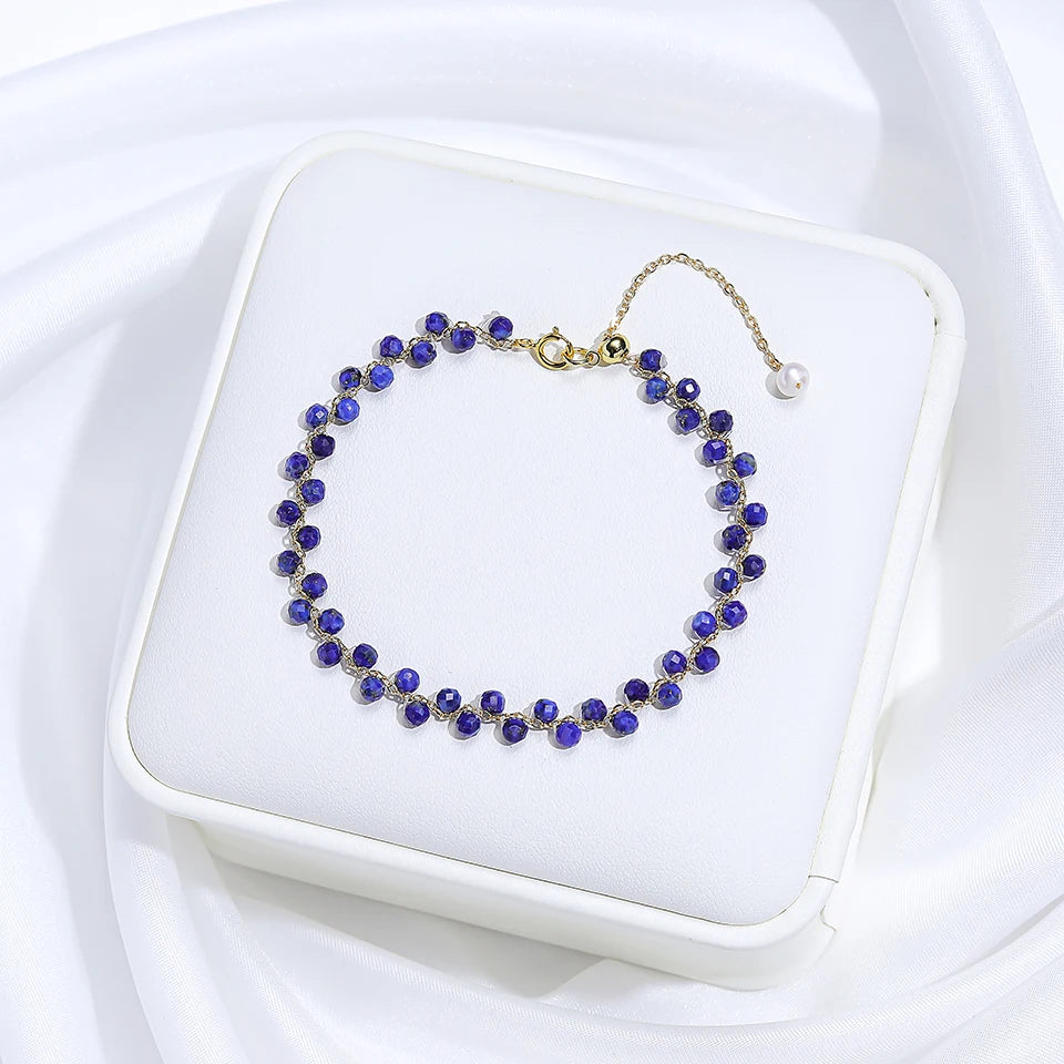 3MM Natural Stone Tourmaline Bracelet For Women on Hand Jewelry Party Wedding Luxury Gift AmethystSet Handmade New In