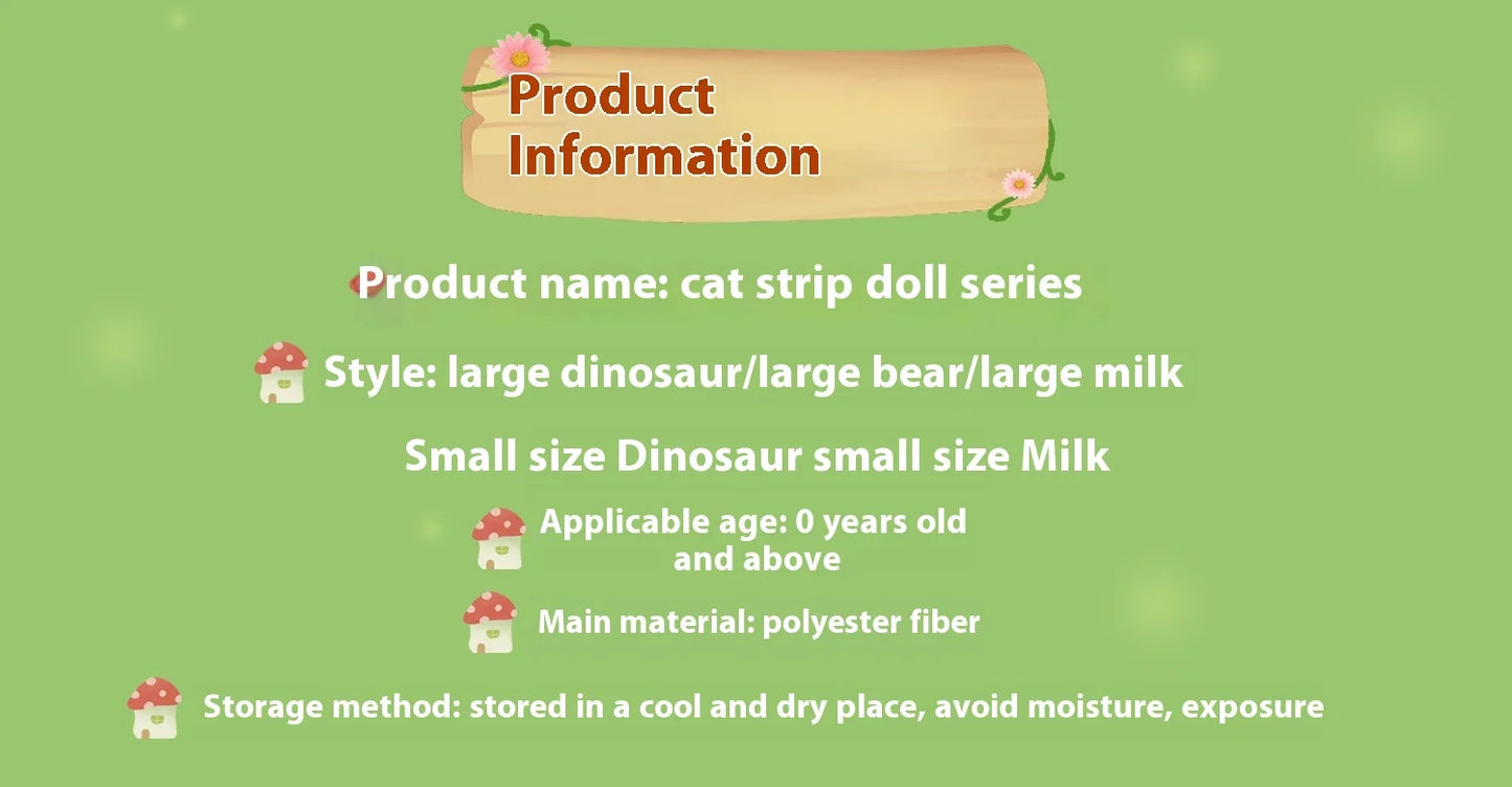 Mofusand 30/50cm Plush Toys Kawaii Cat Cosplay Costume With Dino/Cow Outfits Cute Stuffed Animal Birthday Gift For Kids And Girl