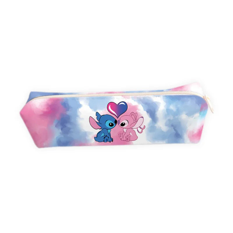 New Anime Stitch Pencil Case Kawaii Kuromi Melody Pen Bag Cartoon Students Storage Bag Stationery Back to School Christmars Gift