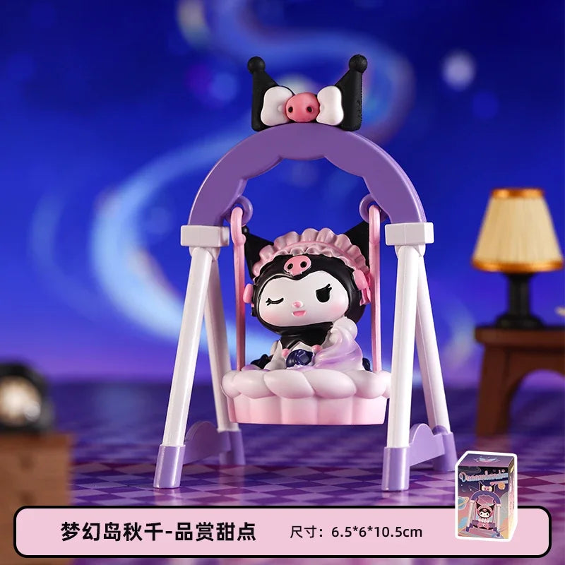 2025 HOT New sanrio kuromi dreamer swing series toys figure kawaii anime kuromi doll table decoration cartoon girl toy gift
