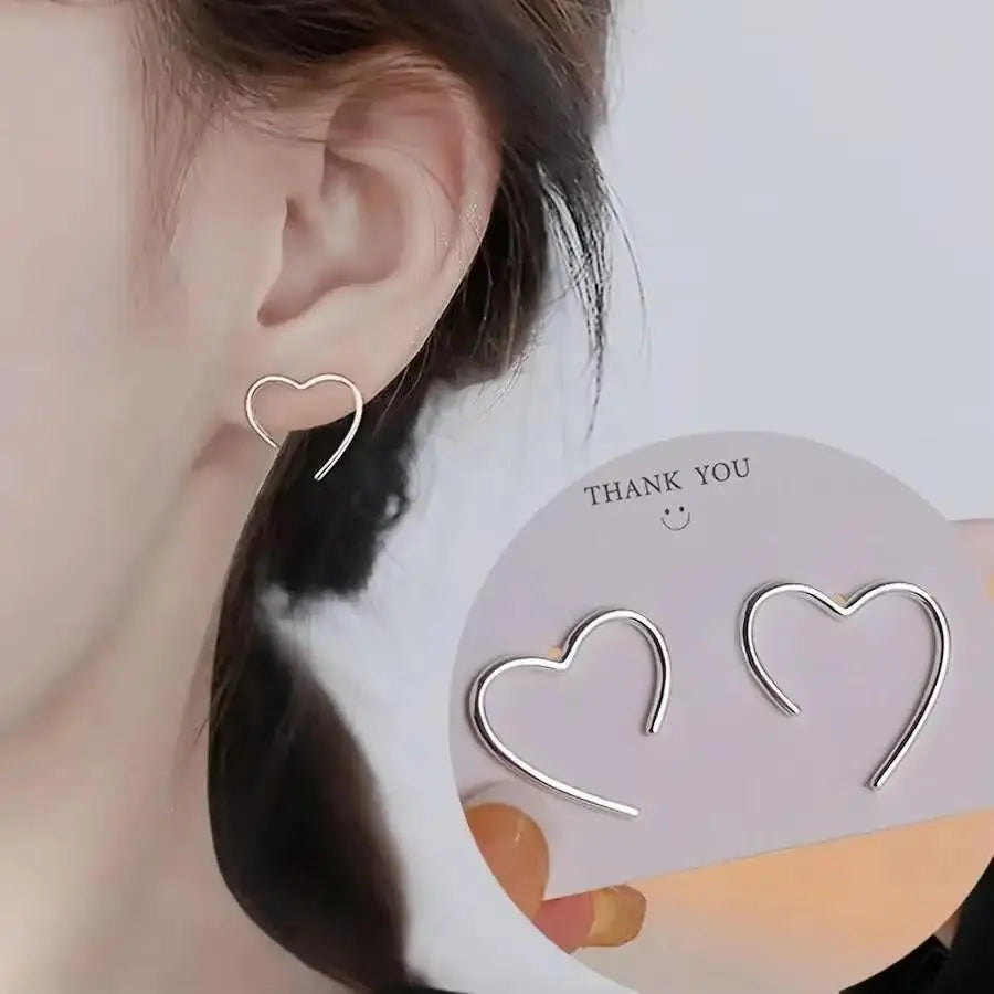 925 Silver Needle Korean Fashion Leaf Flower Earrings For Women Metal Earings Jewelry 2025 Trending Women's Gold Color Earrings