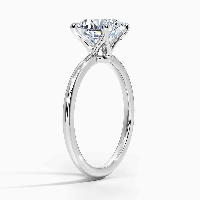 Kirin Palace 3CT 2CT 1CT Moissanite Ring for Women Yellow/White Gold 9mm Round Cut D/VVS1 Solitaire Ring for Engagement Wedding