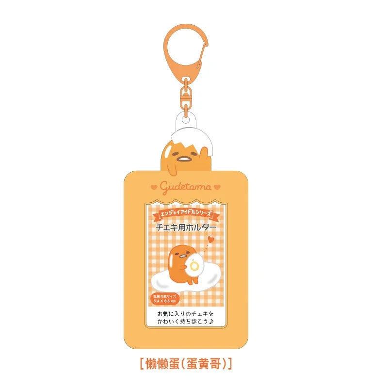 Sanrios Card Bag Cute Anime Figure Cinnamoroll Kuromi Id Bus Card Storage Case Holder Melody Pochacco Students Card Sleeve Gift