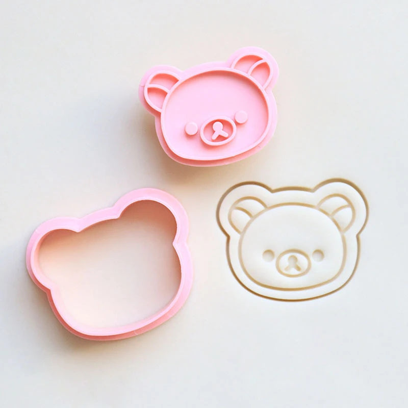Sanrio Cookie Mold Hello Kitty Kuromi Snoopy Pikachu Cartoon 3D Fruit Cutter Model Toys Kitchen Party Baking Tools Accessories