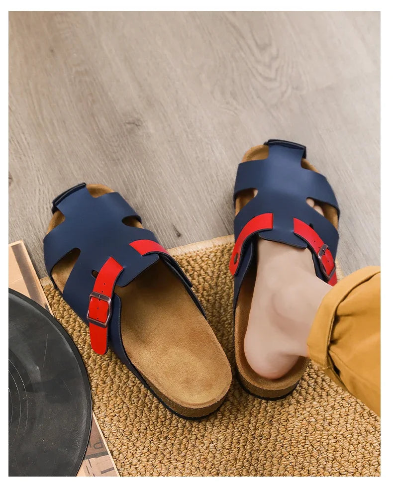 Fashion designer sandals for men-High quality beach shoes comfy non-slip slides luxury slippers free shipping