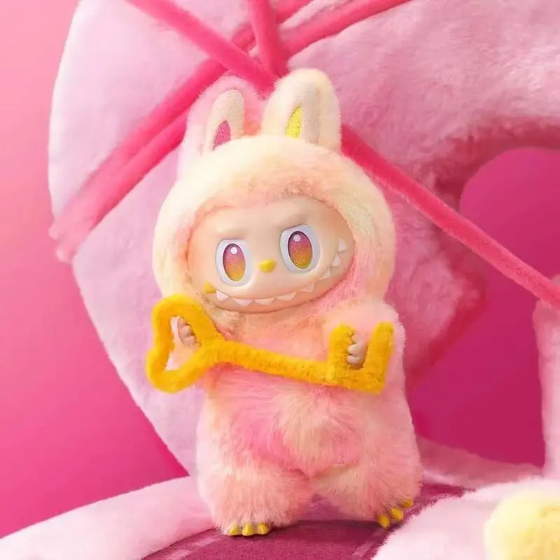 High-quality cloth third generation colorful plush pendant bubble mat blind box cross-border explosive doll