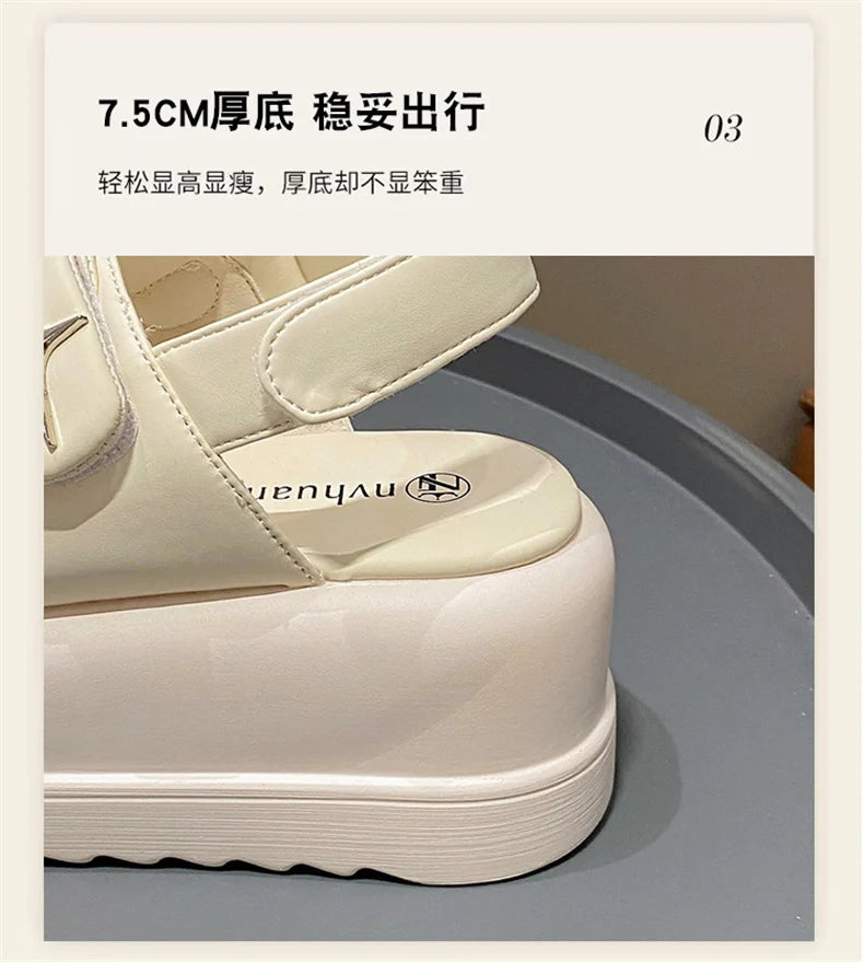 Slippers for Women 2023 Summer New Fashion New Designer Platform Slippers Female Solid Color Fashion Casual Flip Flops Women