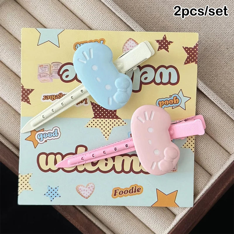 2/3/7pc Sanrio Hello Kitty Hairpin Pin Anime Cartoon Kuromi Cinnamoroll My Melody Barrettes Kawaii Hair Accessories Holiday Gift