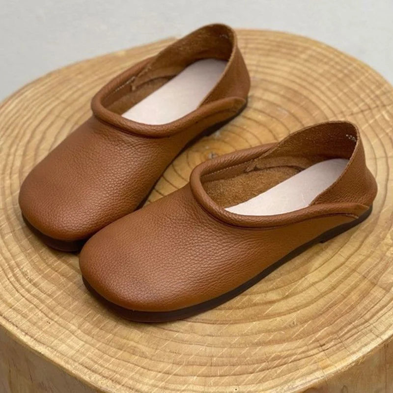 Flats Women Loafers Shoes Designer Leather Casual Shoes Autumn Soft Oxford Shoes 2024 New Trend Walking Cozy Chaussures Femme