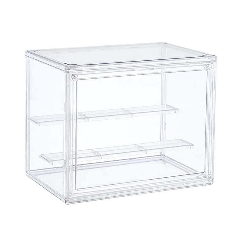 Three Layer Acrylic Display Rack Transparent Ladder Handmade Anime Car Model Blind Box Storage Box Jewelry Sorting Box Gift