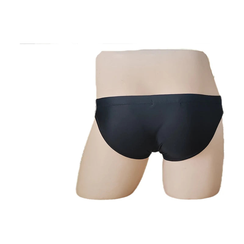BOYTHOR Men's Swimming Briefs Patchwork Color Contrast Craft Lace-up Beach Swimming Briefs