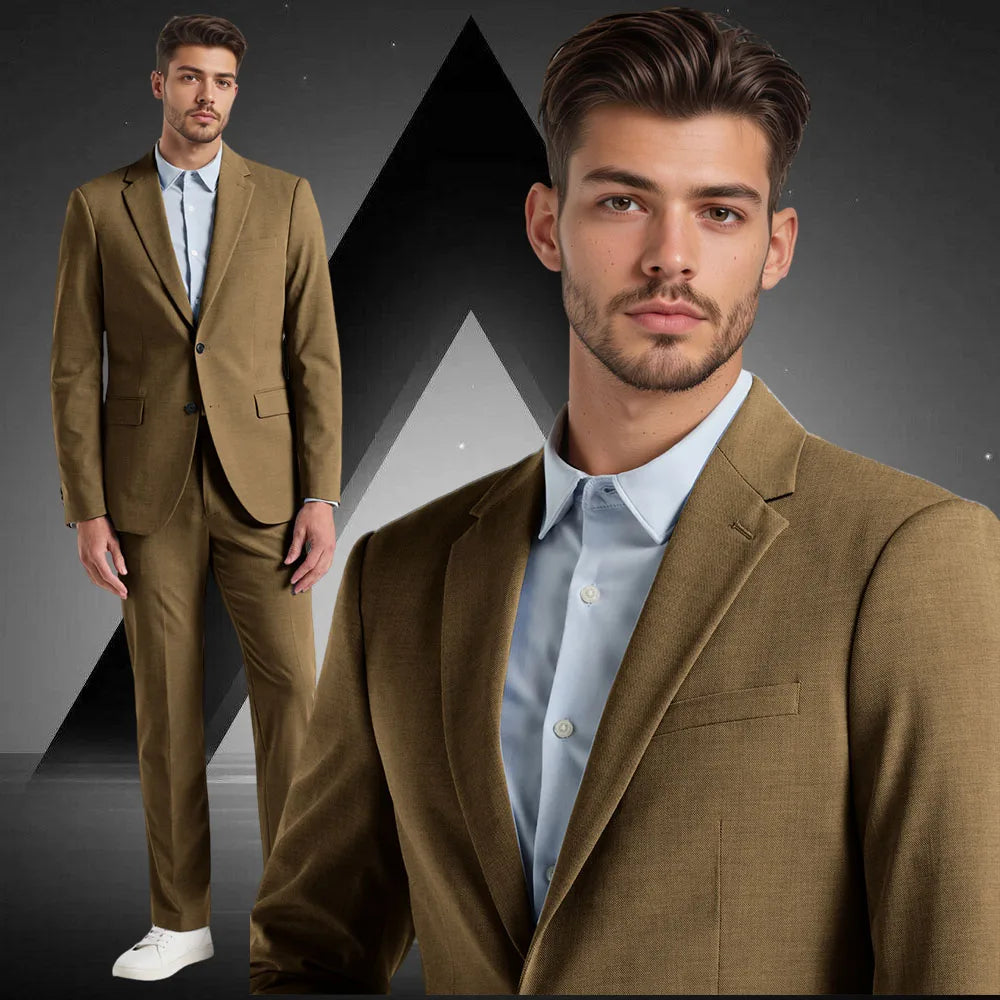 Linen Customized suit men's 2 piece suit Suit jacket Suit Pants business casual Blazer man top man clothes