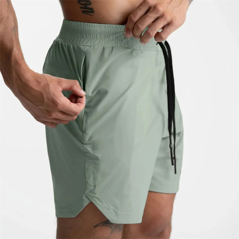 2025 NEW Summer quick-dry Training Shorts Men Sports Casual Clothing Fitness Workout Running Woven Compression Athletics Shorts