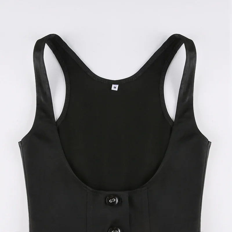 Solid Color Outer Waistband Vest Women's Cross-border Sleeveless Slim-fit New Fashion Top Women