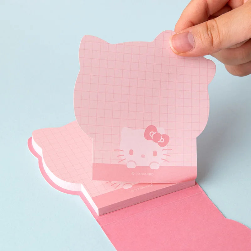Cute Sanrio Cartoon Hello Kitty Kuromi Alien Memo Pad Notebook Kawaii My Melody Student Office Message Memo Stationery Supplies