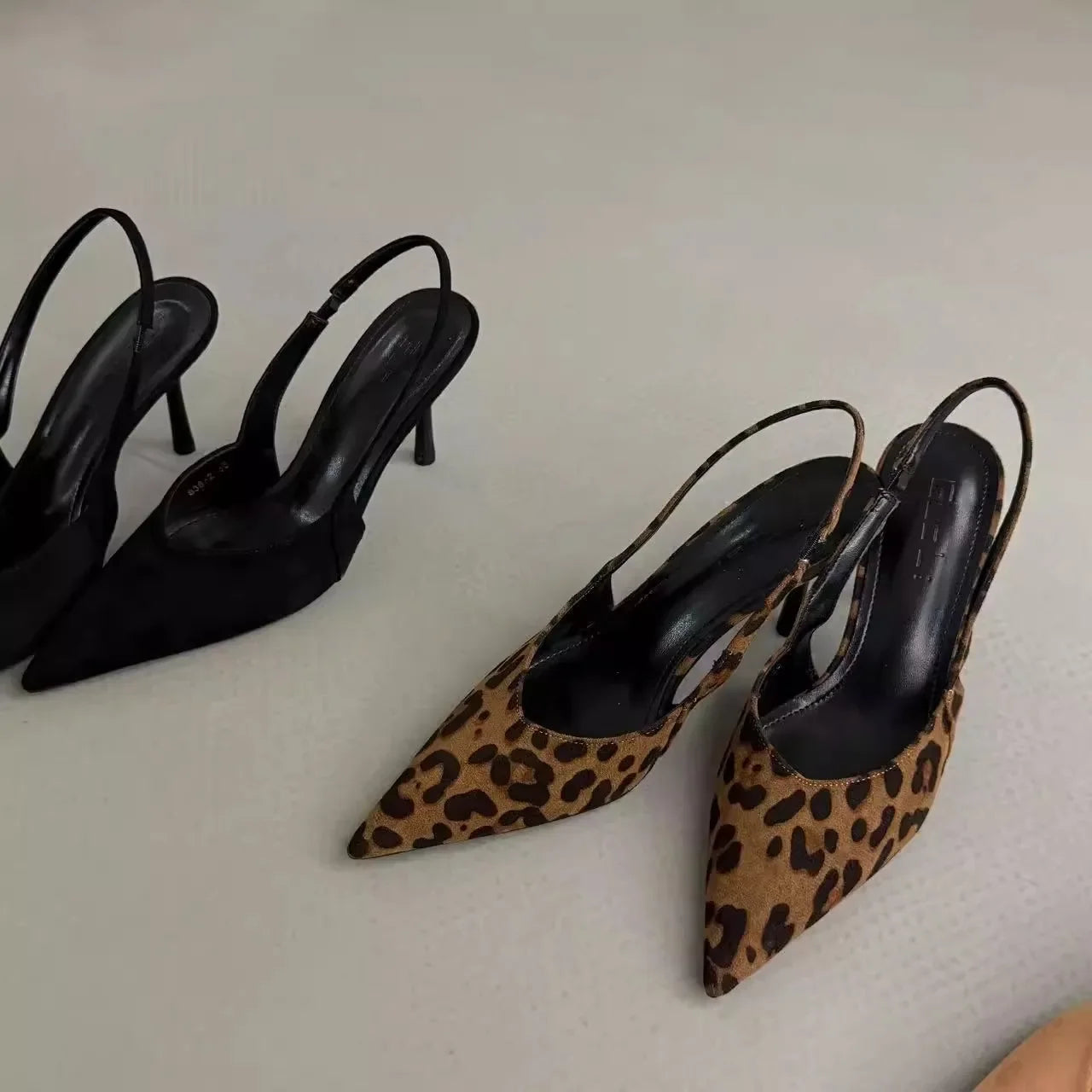 Women High Heels 2025 Summer New Fashion Pointed Toed Pumps Female Stiletto Slingback Shallow Weddings Bridal Shoes Zapatos