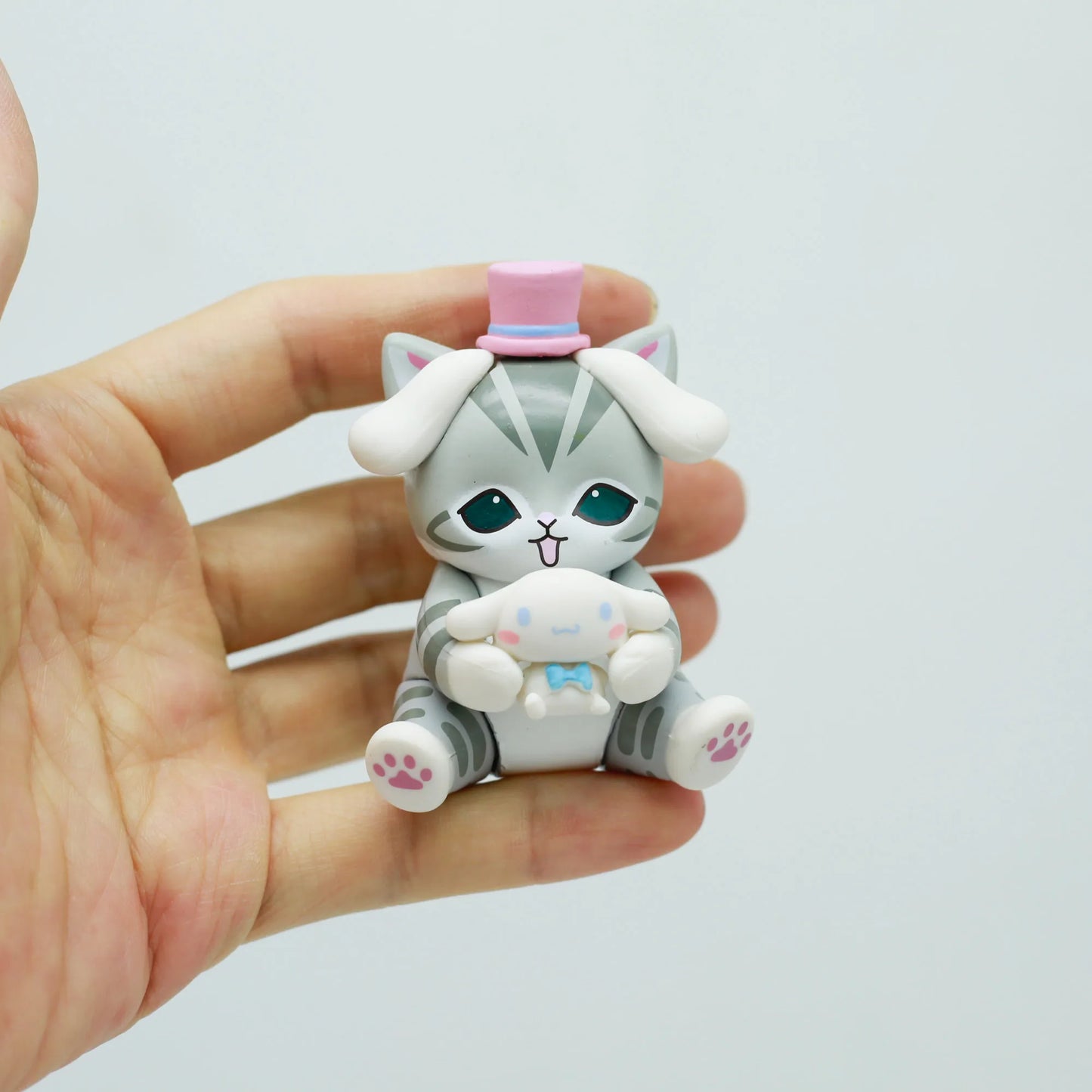Sanrio Characters Mofusands Blind Box Toy Cat Cosplay Hangyodon Hello Kitty Kuromi Cinnamoroll Collect Figure Desk Car Decor